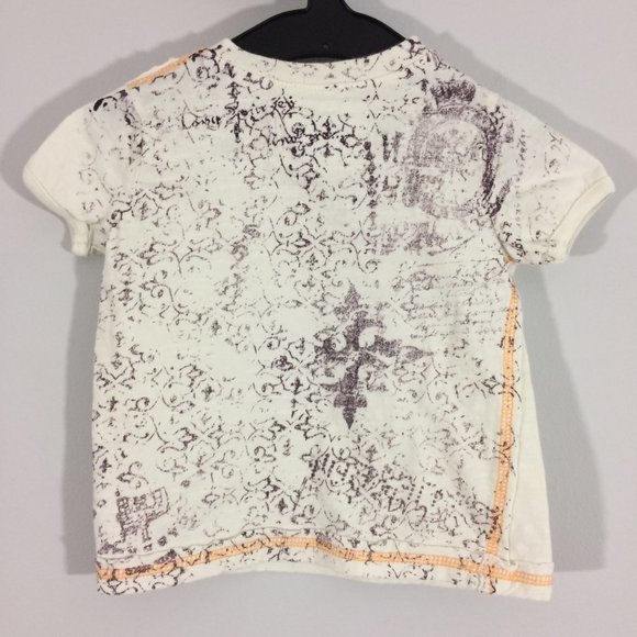 Guess Baby 12M Graphic Vneck Short Sleeve Tshirt - Picture 2 of 8